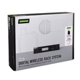 Micrófono inalámbrico profesional Shure GLXD14R+/SM35 de doble banda con batería de 12 horas y alcance de 30m. Incluye micrófono de diadema SM35 y receptor de un solo canal.