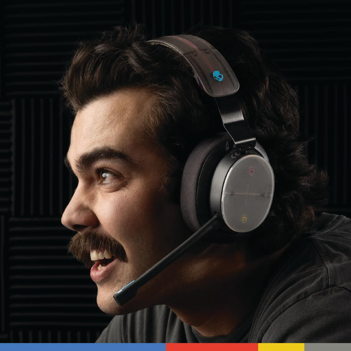 Skullcandy PLYR Cascos Over-Ear Inalámbricos Multiplataforma para Gaming, con Enhanced Sound Perception, 24 h de Autonomía, Micrófono con IA, Compatibles con Xbox Playstation y PC - Negro