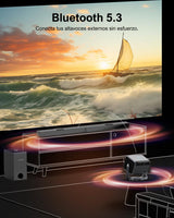 ULTIMEA Proyector con Dolby Audio, Soporte 4K y Netflix, Android TV 11.0, Diseño de Soporte Gimbal 90° Libre, 600 Lúmenes ANSI, Bluetooth, Nova C40