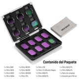 NEEWER Juego Filtro Magnético ND CPL y Efecto Compatible con DJI OSMO Pocket 3, 14 Pack CPL ND8/16/32/64/128/256/1000 ND8/PL ND16/PL ND32/PL ND64/PL Reducción Contaminación Lumínica Difusión Negra 1/4