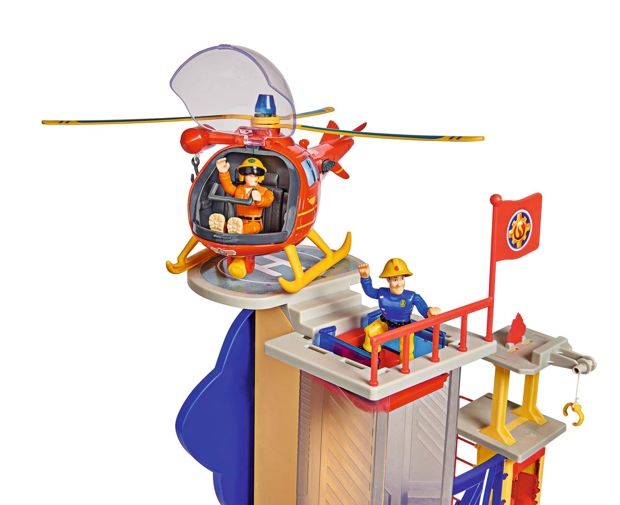 Simba Sam Mega 109251059 - Camión de Bomberos XXL con Figura de Sam, con luz, Sonido y Radio, para niños a Partir de 3 años, Exclusivo en Amazon