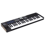 Arturia - KeyLab Essential 49 mk3 - Controlador MIDI de Teclado para Producción Musical - 49 Teclas, 9 Codificadores, 9 Faders, 1 Rueda de Modulación, 1 Rueda Pitch Bend, 8 Pads - Negro