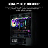 ENERMAX Revolution D.F. 2 ATX Compacto Fuente de Alimentación 80Plus Gold (Totalmente Modular, Cable Plano Cable, Semi-Fanless), ERS1200EWT, Negro