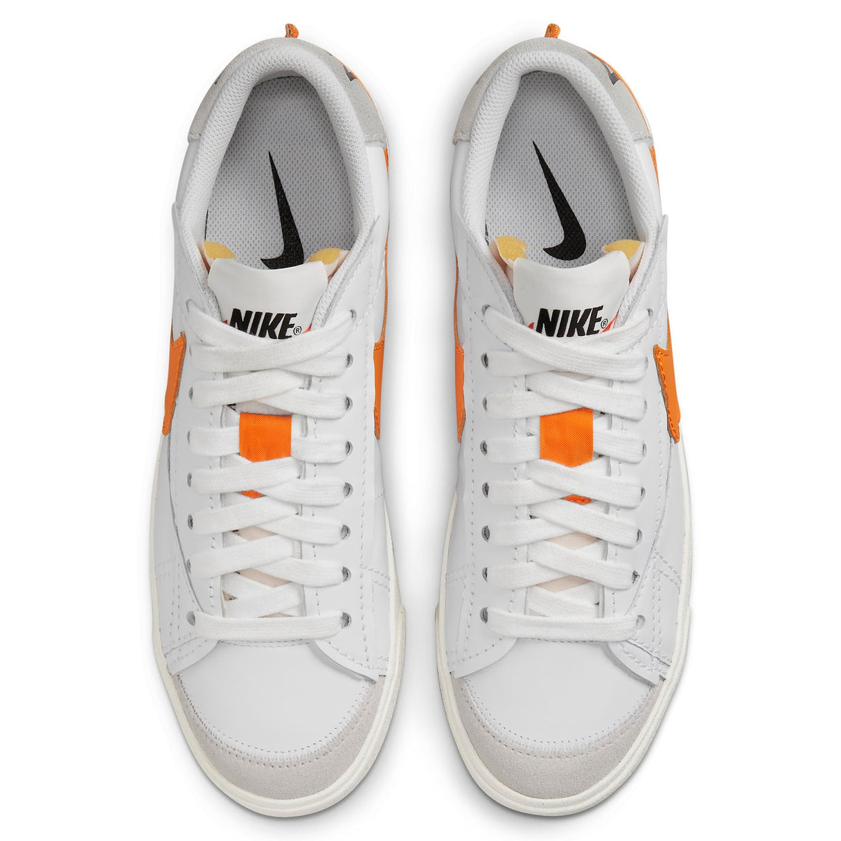 Nike Blazer Low '77 Jumbo, Zapatillas Mujer, White Orange Grey, 41 EU