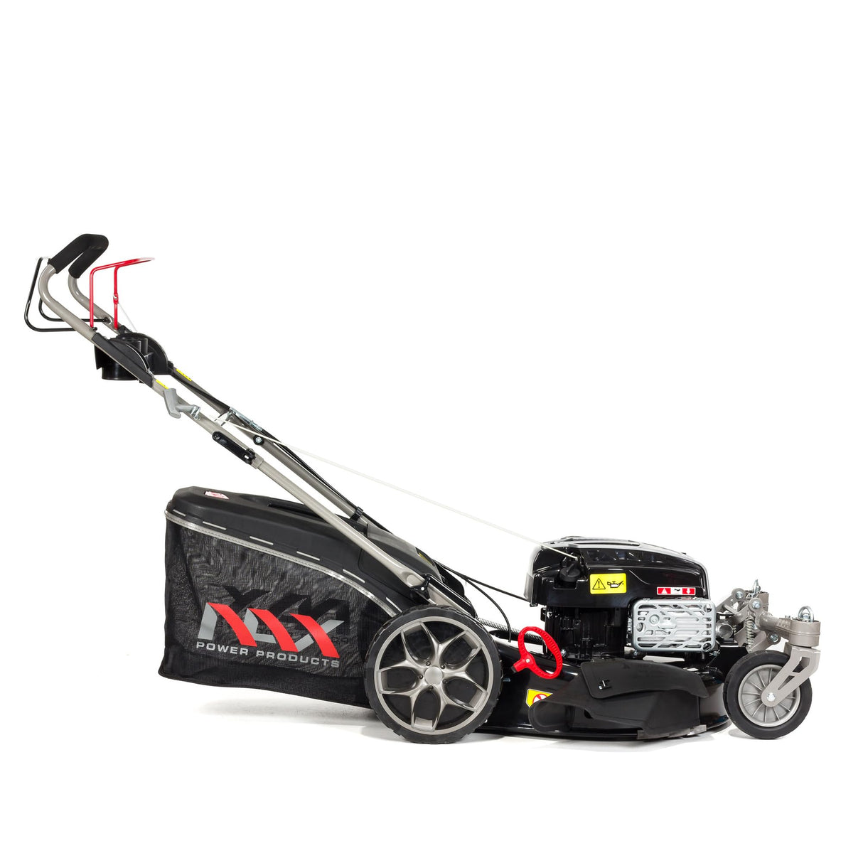 NAX POWER PRODUCTS Motor Briggs & Stratton 5000S Serie 875Exi 190 cm3 ReadyStart Ancho de corte 56 cm Cesta 75L Ruedas giratorias delanteras Cortacéspedes de tracción de gasolina