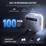 NEEWER Luz de Vídeo RGB Magnética Mini Luz LED Cámara 360° Todo Color con CRI96+ 2500-9000K 18 Escenas 3 Zapata Fría y 1/4" 2000mAh Recargable Portátil Iluminación Fotografía con Trípode/Selfie,BL60C