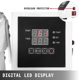 VEVOR Prensa de calor 5 en 1, 29 x 38 cm, prensa de calor, prensa en caliente con temporizador digital preciso y control de temperatura de 360 grados, máquina de prensado en caliente blanca para