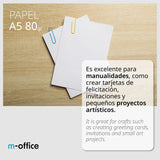 Paquete Folios A5 80gr, 10 Paquetes de 500 hojas, Papel Multifunción para Impresora Inkjet y Láser, Hojas A5 148 x 210 mm Ideales para la Oficina como para el Hogar · m-office (5000 hojas)