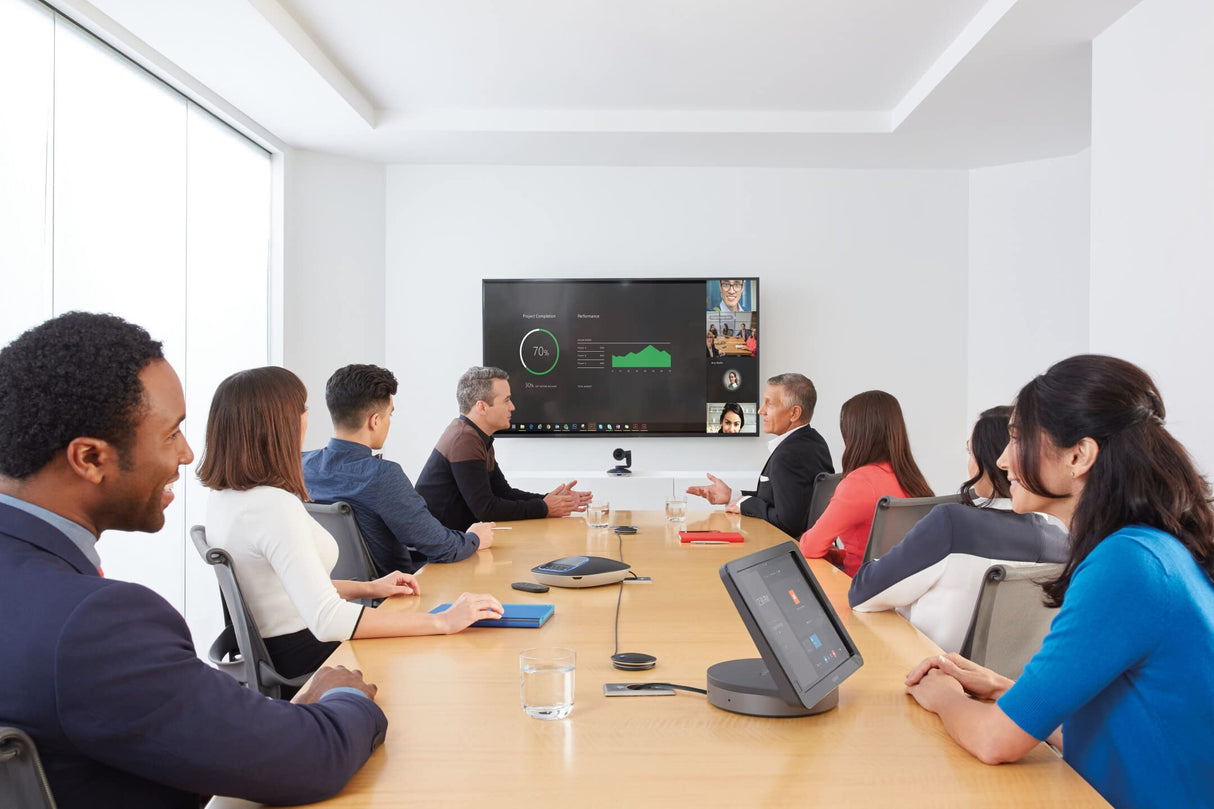 Logitech Group, Sistema de Webcam para Videoconferencia, Full HD 1080p/30fps, Enfoque Automático, Skype for Business, Teams, Zoom, Fuze, Hangouts Meet, Hardware, Cortana, Cisco Jabber, Portátil/PC/Mac