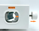 Pelamatic - Máquina Eléctrica para Pelar y Partir Almendras, Nueces y Avellanas | Modos Manual y Automático | Regulador de Tamaño | Fácil de Limpiar, Blanco, Plástico