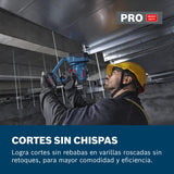 Cortador de varilla roscada a batería GGC 18V-12 con Bosch Professional 18V System (corta hasta M12 en acero y M10 en acero inoxidable, incl. par de troqueles de corte múltiple - métrico)
