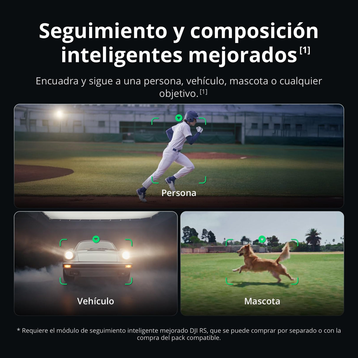 Pack dji RS 5, estabilizador para cámara Canon/Sony/Panasonic/Nikon/Fujifilm, Seguimiento Inteligente, empuñadura Maleta electrónica, perillas de Ajuste Fino, Nuevo indicador del Eje Z