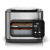 Ninja Combi Olla eléctrica multifunción 12 en 1, Horno, Freidora de aire, comidas familiares en 15 min*, incluye bandeja para hornear, fuente de horno y guía de recetas, gris, SFP700EU