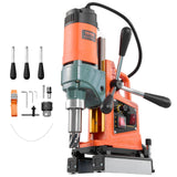 VEVOR Taladro Magnético de 1400 W, Diámetro de Perforación de 50 mm, Dirección Reversible, Velocidad de 0-850 RPM, Taladro Magnético para Superficies Metálicas para Bricolaje Industrial y Doméstico