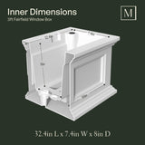 Mayne Fairfield ventana caja macetero