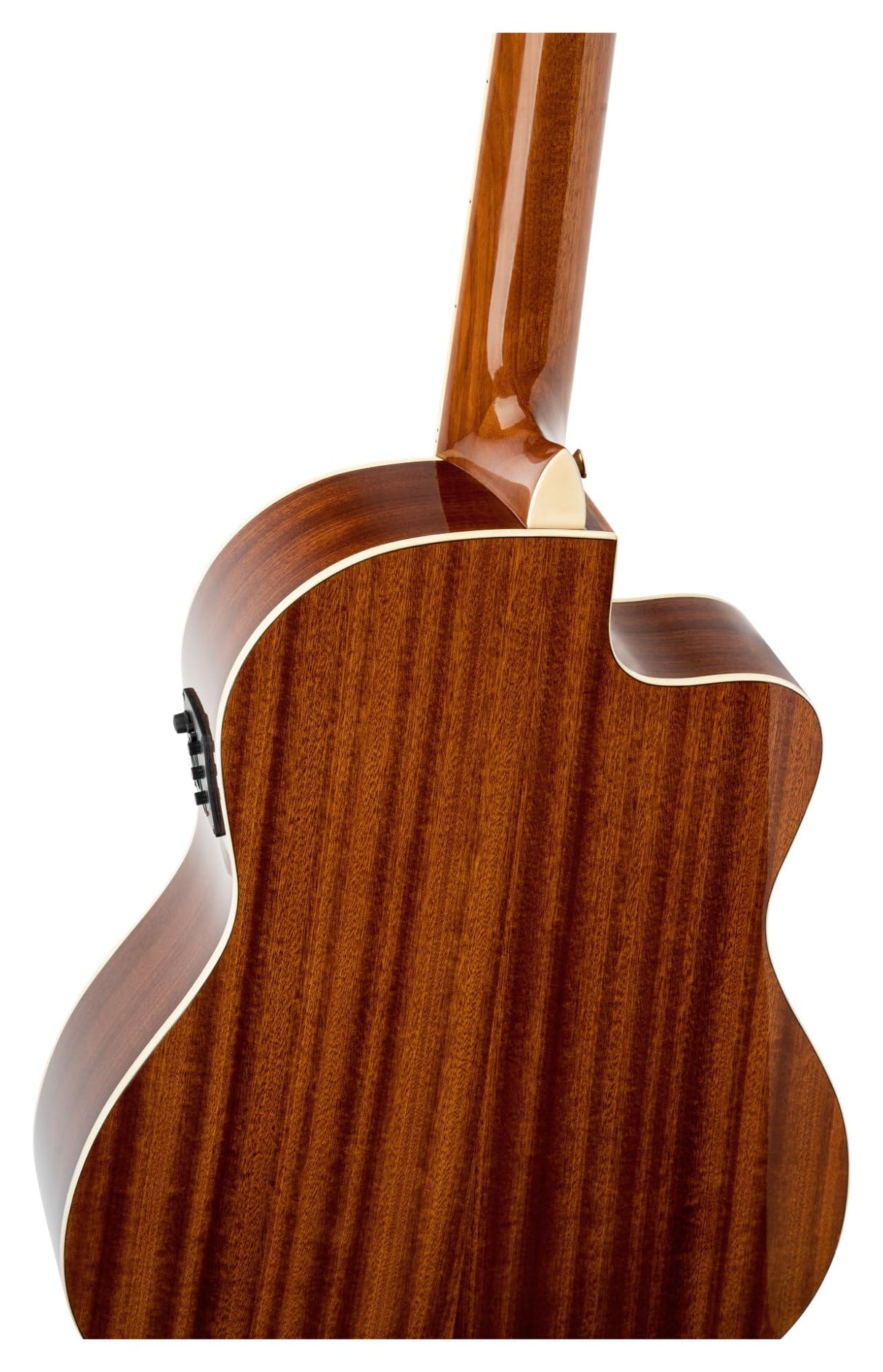 Ortega Guitars Family Series Pro - Guitarra de concierto para zurdos (electroacústica, abeto y caoba, incluye funda (RCE141NT-L)
