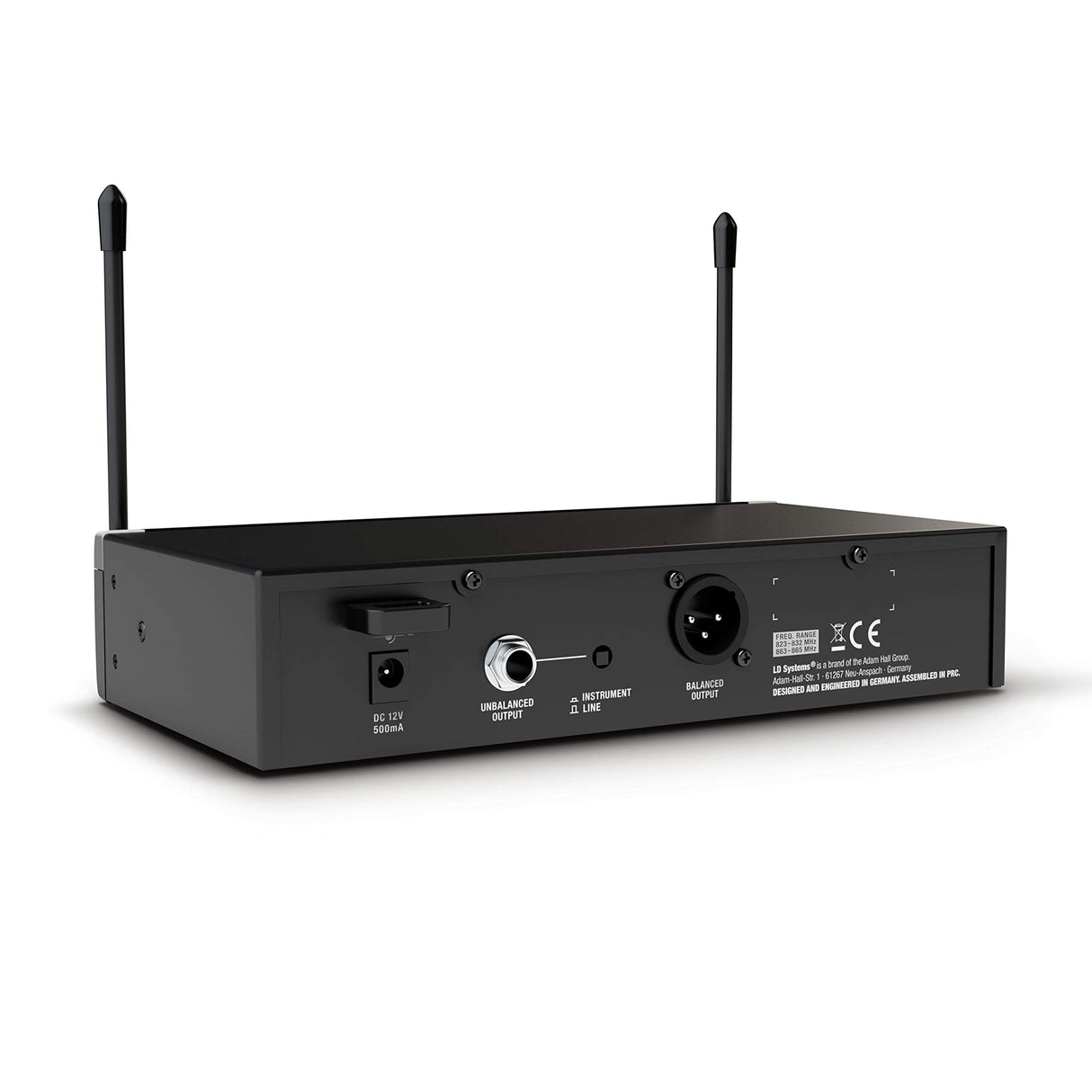 LD Systems U308 HHD - Sistema inalámbrico con Micrófono de Mano dinámico - 863 - 865 MHz+ 823 - 832 MHz