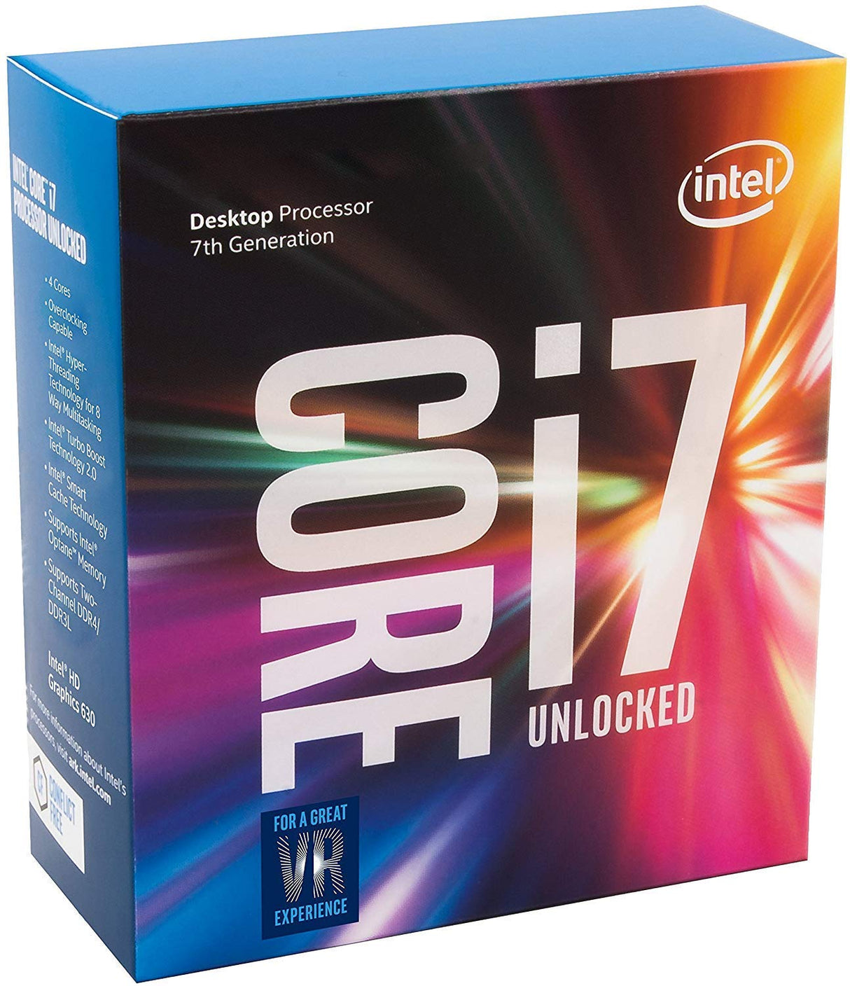 Procesador Intel Core i7 – 7700 K 4,2 GHz QuadCore Caché 8 MB