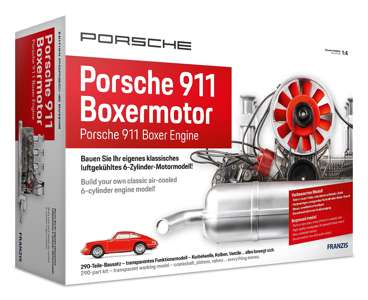 Porsche 911 Boxermotor: Bauen Sie Ihr eigenes klassisches luftgekühltes 6-Zylinder-Motormodell