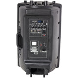 Ibiza - SLK8A-BT - Altavoz activo PLUG & PLAY de 8"/20cm, 300W con amplificador integrado - Bluetooth, USB, SD y AUX - Negro