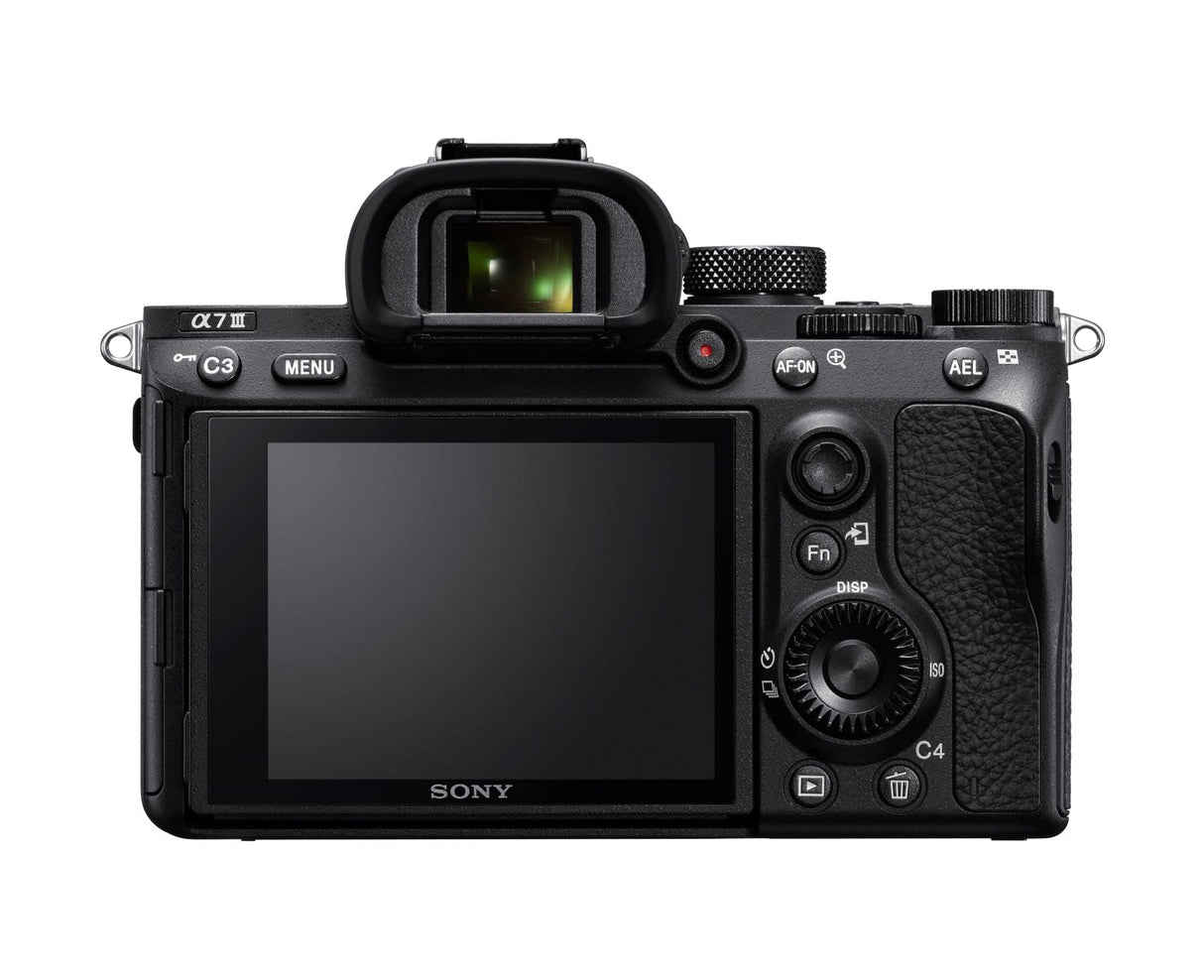 Sony Alpha 7 III -Cámara evil de fotograma completo, objetivo Zoom 28-70mm f/3.5-5.6 (Enfoque automático 0.02s, estabilización de imagen óptica de 5 ejes, 4K HLG, mayor duración de Batería) negro