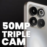 SPC Discovery 3 Pro - Smartphone 6,7” IPS 120Hz | 256GB Memoria Interna y 8GB RAM | Triple cámara AI 50MP y Selfie 32MP | NFC y eSIM | Android 14 | Batería 5000mAh con Carga rápida – Color Lunar Mist