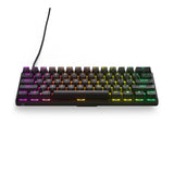 SteelSeries Apex Pro Mini teclado gaming HyperMagnetic – El teclado más rápido del mundo – Accionamiento ajustable – Factor forma compacto 60 % – RGB – Teclas PBT – USB-C – Teclado inglesa (QWERTY)