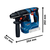 Bosch Professional 18V System martillo perforador a batería GBH 18V-18 X (SDS plus, incl. 2x 18V 2.0Ah, GAL 18V-20)
