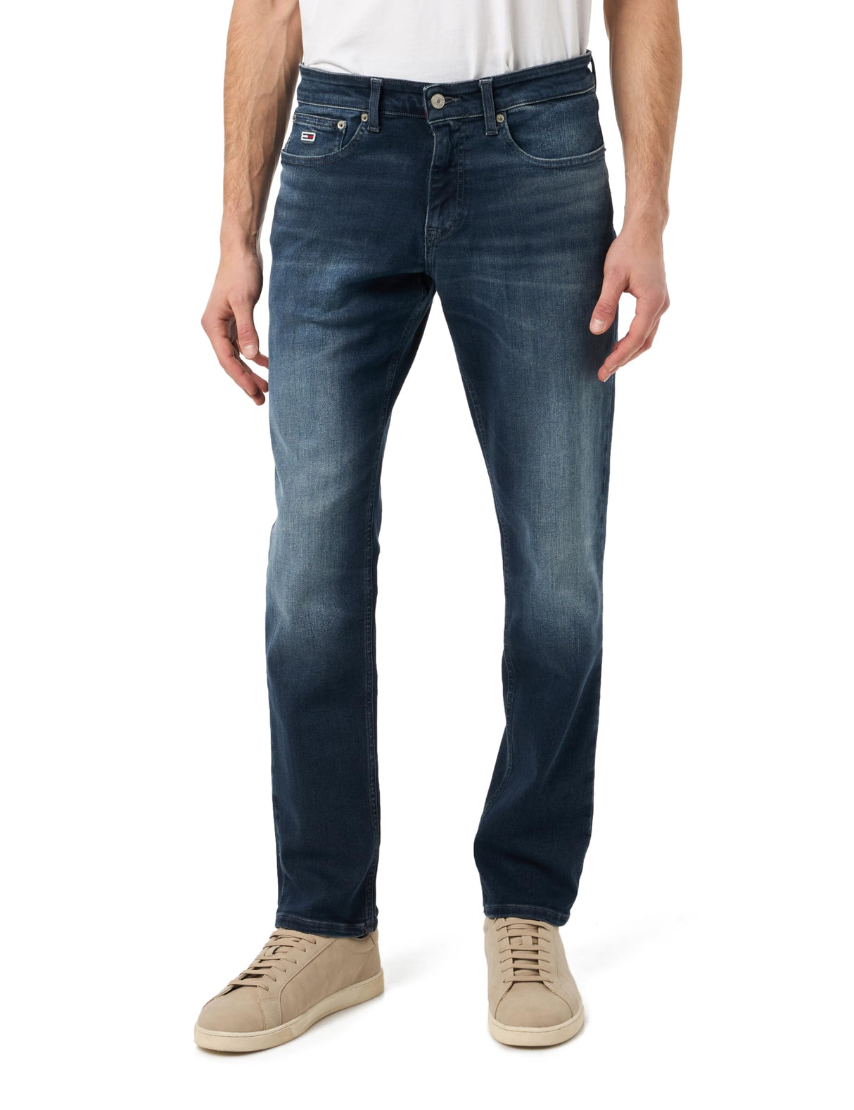 Tommy Jeans Scanton Slim Ai1264 Dm0dm21899 Pantalones, Mezclilla (Denim Dark), 30W / 30L para Hombre