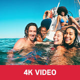 AgfaPhoto Realishot WP9500 - Cámara Digital Impermeable, Resistente al Agua 7m, 24 MP, Zoom Digital, Vídeo 4K, Doble Pantalla 2.9”/1.4”, Negro