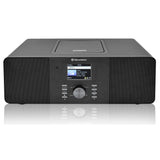 Roadstar IR-540D+BT/BK Microcadena Radio Internet Wi-Fi y Digital Dab+/ FM, Reproductor CD-MP3, Bluetooth, USB para Carga Rápida, AUX IN, Mando a Distancia, Conexión Auriculares, Negro