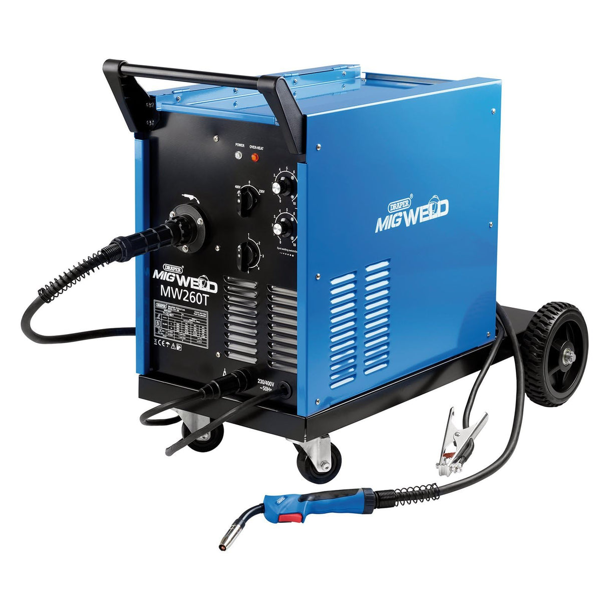 Draper 71094 250 AMP Gas o Gas sin gas Turbo Mig Soldador