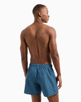 EMPORIO ARMANI Mid Boxer Bañador para Hombre, Capt.Blue/Arman.Blue, XL