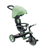 Globber Tricycle Explorer 4 en 1 - Triciclo evolutivo y draisiano para niños pequeños de 10 Meses a 5 años - Versión 2 - Verde Salvia