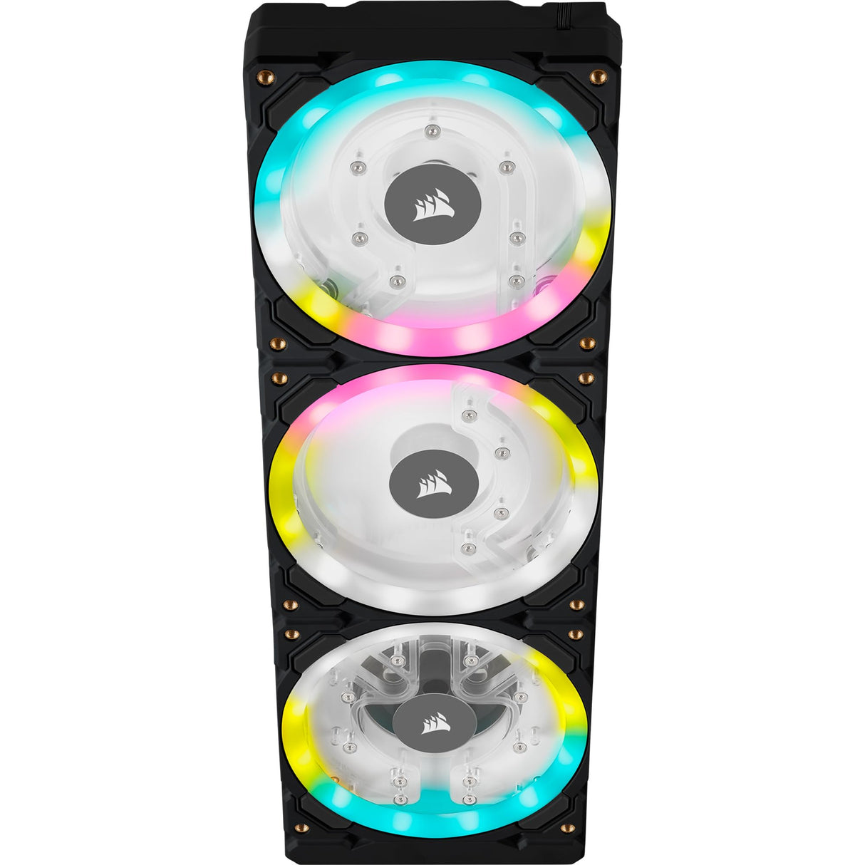 Corsair Hydro X Series XD7 RGB Pack de Bomba/Depósito (Sistema de Placa de Distribución de 360 mm, Bomba PWM D5, Depósito de 140 ml, 36 LED RGB Direccionables Individualmente) Negro