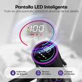 AROEVE 500W/45KPA/60min Aspiradora Escoba sin Cable con Pantalla LED, Modo Auto, Filtro 7 Etapas, Motor Brushless y Cepillo V para Suelos, Pelos, Alfombras, 500 W, 1 Liter, Morado
