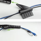 ACT CT4052 - Manguera de Cable de 20 mm, Longitud de 30 Metros, gestión de Cables para Oficina, Organizador de Cables Flexible para Ordenador y Lugar de Trabajo