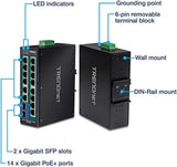16-PORT INDUSTRIAL GIGABIT POE CPNT