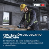 Cortador de varilla roscada a batería GGC 18V-12 con Bosch Professional 18V System (corta hasta M12 en acero y M10 en acero inoxidable, incl. par de troqueles de corte múltiple - métrico)