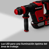 Einhell Professional Martillo de demolición con batería TP-DH 18/4 Li BL-Solo Power X-Change (18 V, brushless, 4,0 J, SDS-plus, marcha continua, cincel puntiagudo y plano + maletín, sin batería)