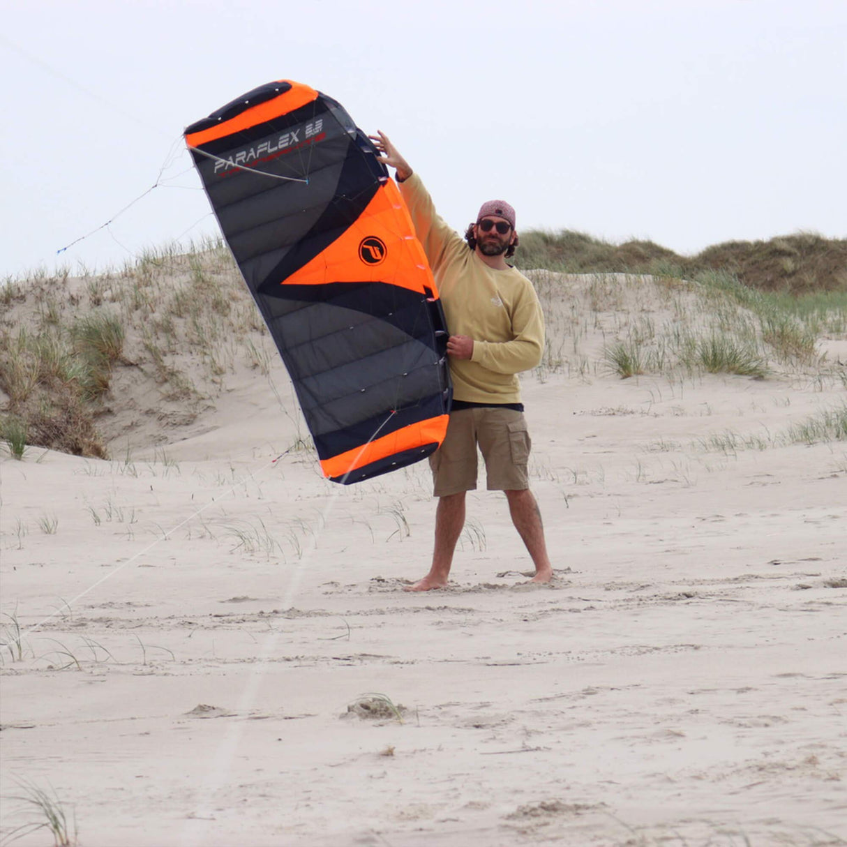 Wolkenstürmer Paraflex Trainer 2.3 Action Kite - 3 Line Steering Mat para Mountainboarding