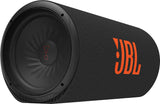 JBL BassPro Tube 12 Subwoofer Activo Coche de 30 cm, Bassbox de Tubo con Amplificador 450W máx de Clase D, Potente Amplificación de Graves, Puerto de Deslizamiento de Graves Bajos, Mando a Distancia