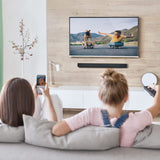 Panasonic SC-HTB150 Barra de Sonido (Inalámbrico y Alámbrico con Subwoofer Inalámbrico, 2.1 Canales, Altavoz Soundbar, 100 W, Bass Reflex, HDMI), Negro