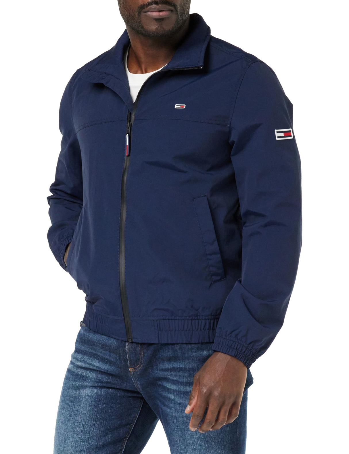 Tommy Jeans Cazadora de Entretiempo para Hombre TJM Essential, Azul (Dark Night Navy), S