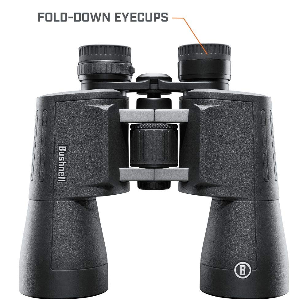 Bushnell - Powerview 2 - Prismáticos - 12x50 - Prisma Porro - Chasis metálico de Aluminio - Multicoated - Armadura de Goma - Observación de Aves - Viajar - Sports - En el Exterior - PWV1250