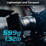 SIRUI VP-1 Vision Prime 1 T1.4 Full Frame Cine Lens, 50mm Lente de Cine de Enfoque Manual con E Montura, Interchangeable RF/Z/L Monturas, 1 Lens para 4 Monturas (Metal Gray, E/RF/Z/L Monturas)
