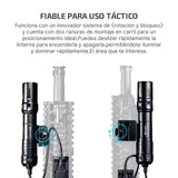 OLIGHT Odin Linterna Táctica Con Batería Recargable Diseñada Profesionalmente 2000 Lúmenes 300 Metros Potente Actividades Deportivas(Negro)