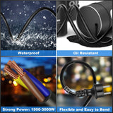 Enrollador de cable automático con soporte profesional 15 m + 2m| Enrollador retráctil montado pared y techo | 1500 W ~ 3000 W| carretes de cable automática | Giratorio 180° | Nivel de protección IP44