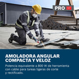 Amoladora angular a batería GWX 18V-8 con Bosch Professional 18V System y X-LOCK (incl. empuñadura auxiliar, cubierta de protección)