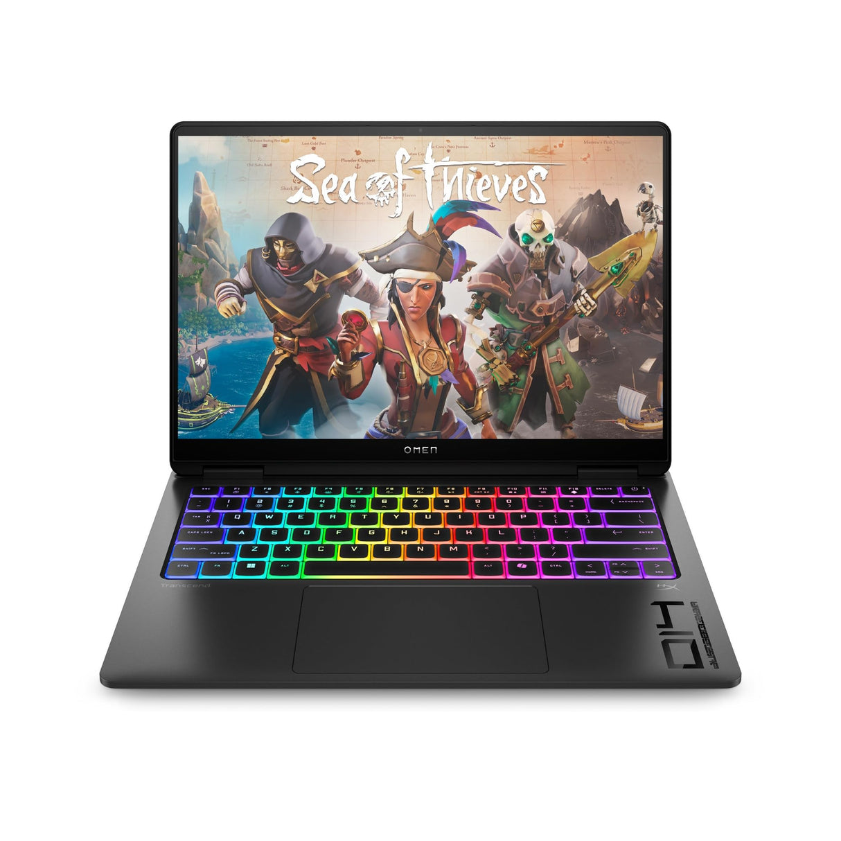 HP OMEN Transcend 14-fb1006ns - Ordenador Portátil Gaming de 14" OLED 3K 120Hz (Intel Ultra 7-255H, 32GB RAM, 1 TB, NVIDIA GeForce RTX 5060, Windows) Negro - Teclado QWERTY Español